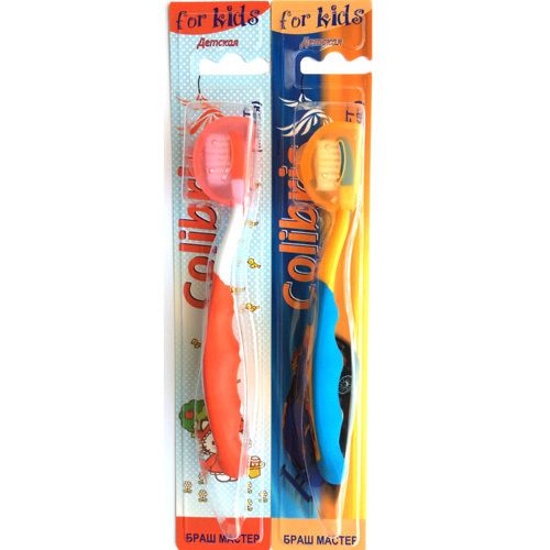 Colibris Toothbrush art.0928 for children with cap, soft hardness